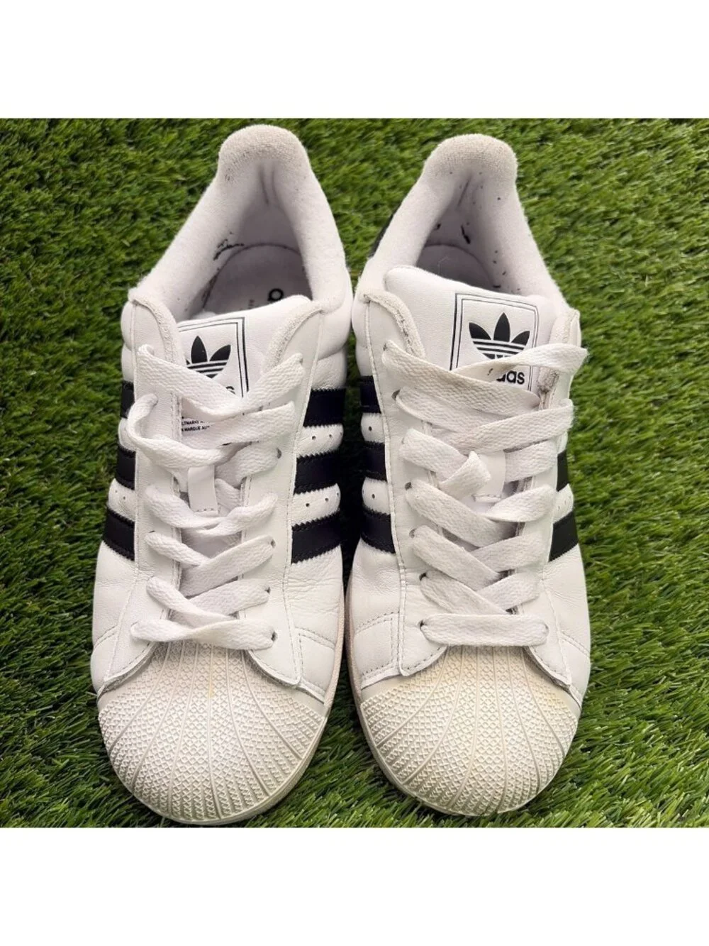 Adidas Superstar II Mens Size 8 White Black Athletic Lifestyle Shoes Sneakers